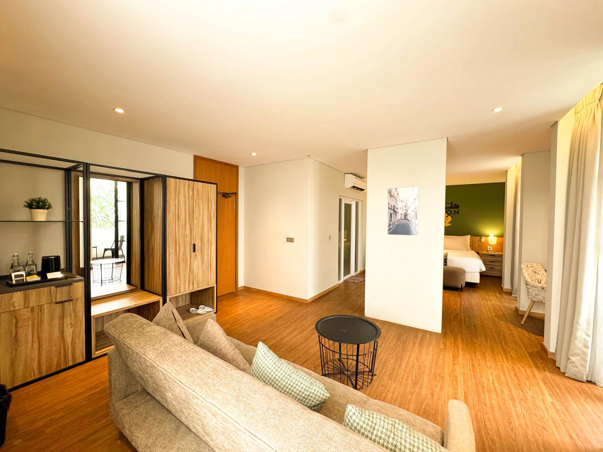 Junior Suite living and sleeping area